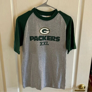Green Bay Packers Gray/Green T-Shirt XL 14/16 NFL EUC
